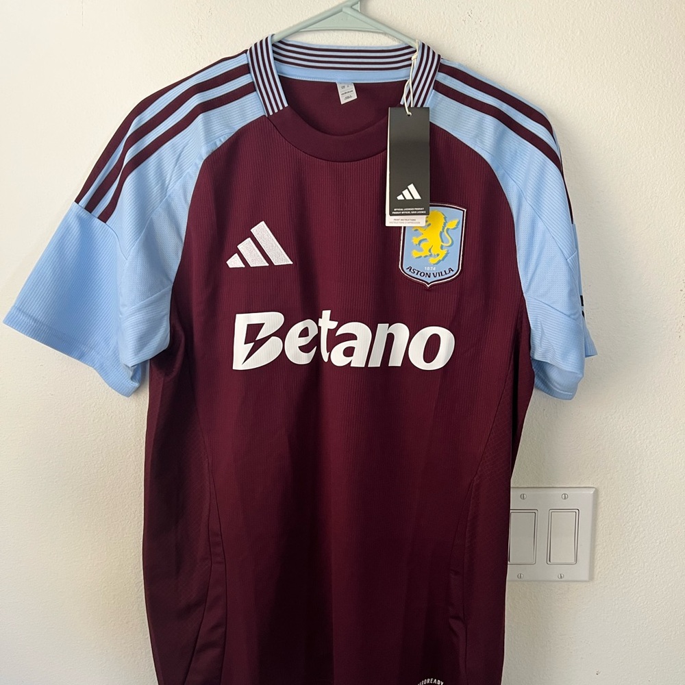 Aston villa Adidas claret and Blue Jersey Shirt